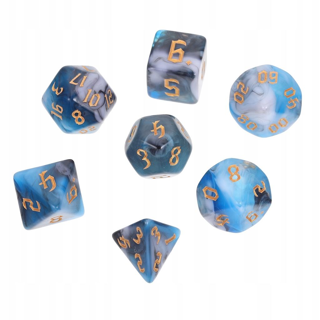 7pcs Ds Multifaces Ds De Jeux De Table - 8