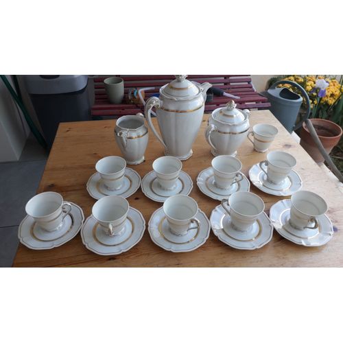 Service À Café De L'ancienne Fabrique Royale De Limoges De 22 Pièces