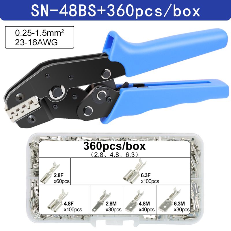 SN-48BS 360H - Jeu D'outils D'lectricien, Pince  Sertir Po...