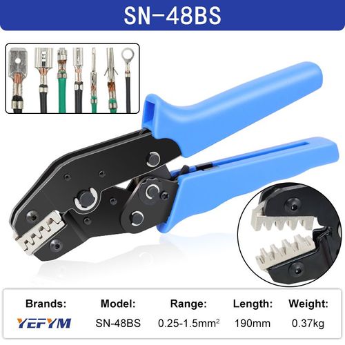 SN-48bs - Jeu D'outils D'électricien, Pince À Sertir Pour Tab 2.8 4.8 6.3 Xh2.54 Sm2.5 Dupont 2.54 Bornes De Connecteur De Voiture