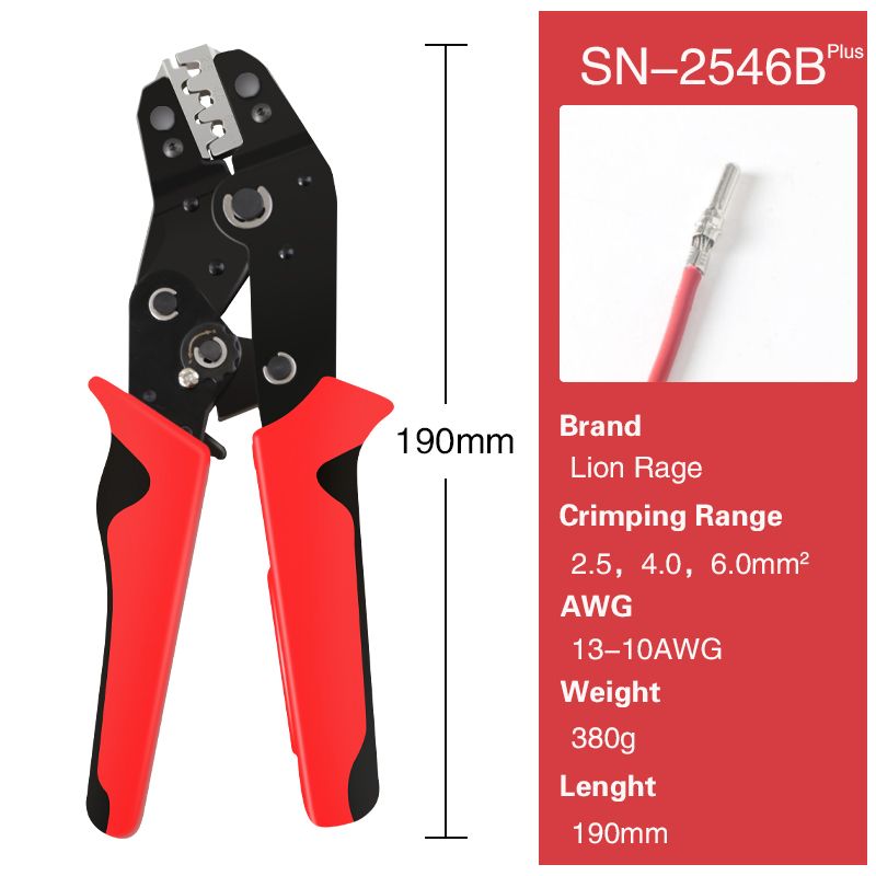 SN-2546b - Outils de sertissage SNX, terminaux  mchoires i...