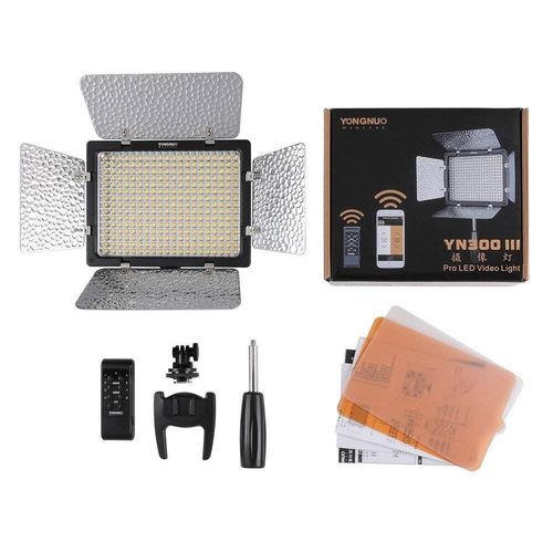 YONGNUO YN300 III LED Caméra Vidéo Lumière avec Température de Couleur 5500 K et Luminosité Réglable pour Canon Nikon Pentax Olympus Samsung