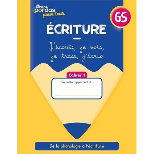 Ecriture Gs - Cahiers Élève 1 Et 2 Sous Film