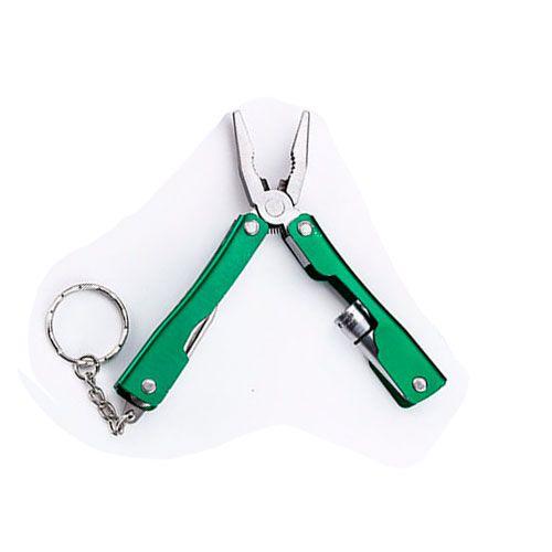 vert - Pince multi outils 9 en 1 en acier inoxydable 3CR13, alliage'aluminium canonique, mini équipement de camping en plein air, pince LED