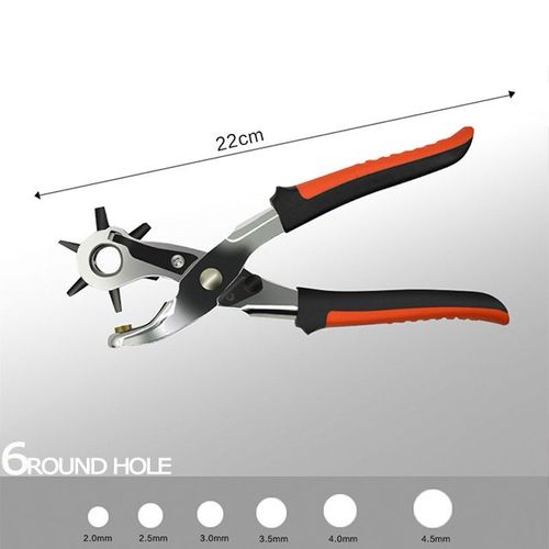 WOZO Pince à poinçonner domestique, perforatrice de ceinture, perforatrice de trou'anneau, pince à quille, pince à ouverture industrielle