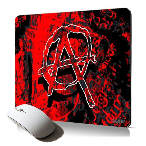 tapis de souris souple motif anarchie cadeau d'anniversaire original accessoire informatique clavier anarchiste symbole