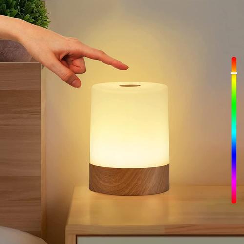 LED Lampe de Chevet, Veilleuse Led Nuit LED avec Commande Tactile