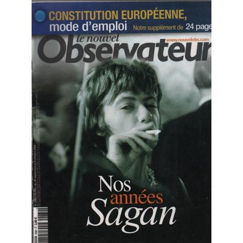 Revue Le Nouvel Observateur 30 Septembre - 6 Octobre 2004 - Nos Annees Sagan