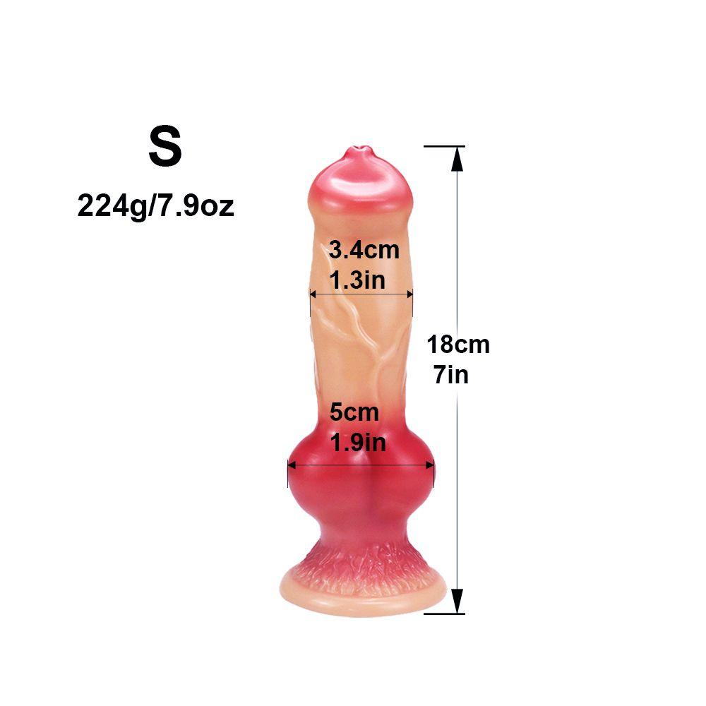 Gode Animal avec penis realiste XXL, jouet avec ventouse et gros noeud,  masseur vaginal, stimulateur du point G, cheval, masturbateur pour femmes  Gros noeud chien gode Silicone Animal XXL realiste pen |