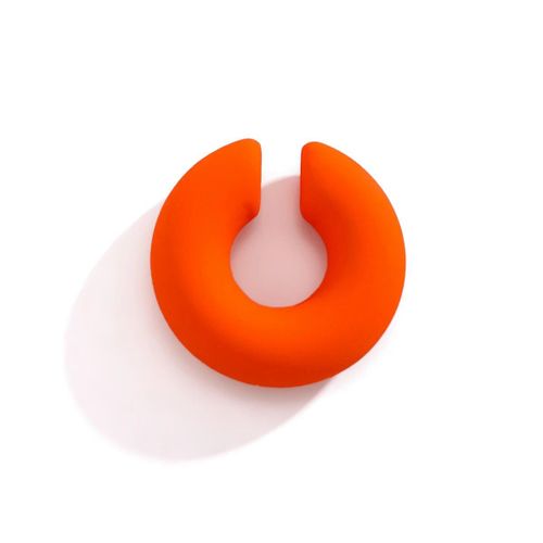 Purui-Réinitialisation D'oreille Lisse Géométrique Pour Femmes Et Filles,Boucles D'oreilles Simples En Forme De O,Faux Piercing Au Cartilage,Bijoux De Fête,Chim9 Couleurs,Ccb
