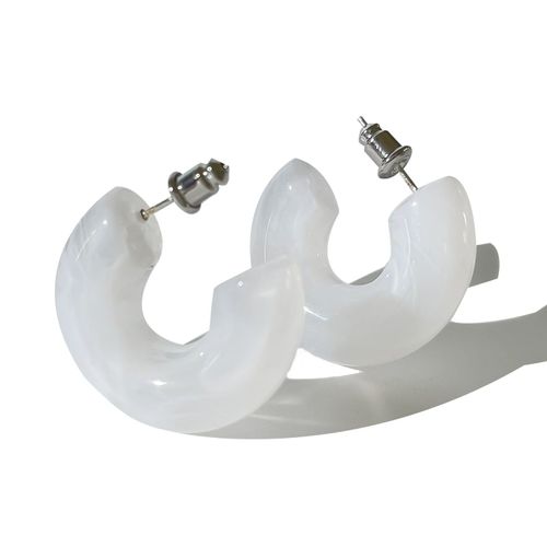 Peri'sbox-Boucles D'oreilles Créoles Optiques Acryliques Colorées,Légères,Minimalistes,En Écaille De Tortue,Pour Femme
