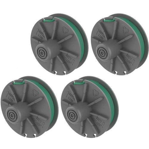 Lot de 4 Gardena 5309-20 Bobine de fil de rechange pour coupe-bordures Power Cut Plus 650/30 Art.9811 2 mm 4,6 m