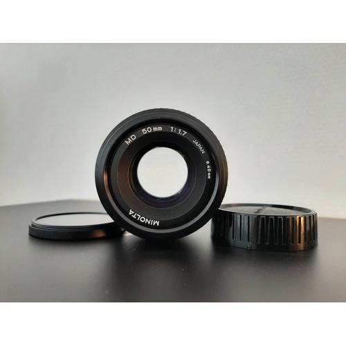 Minolta MD 50 mm 1.7 + filtre UV