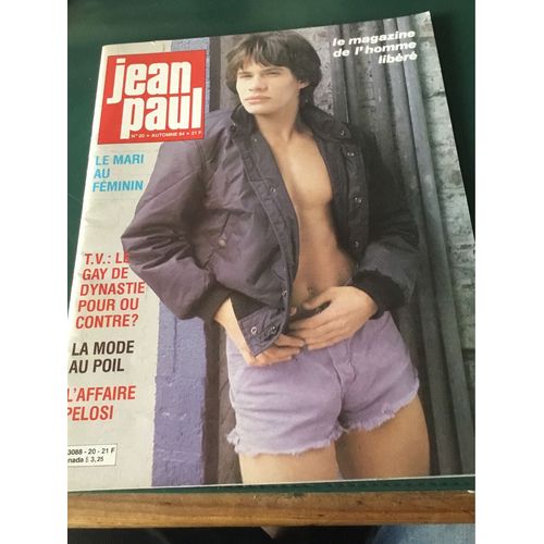 Jean Paul 20 Magazine Gay Homo Automne 84 L Affaire Pelosi Dynastie