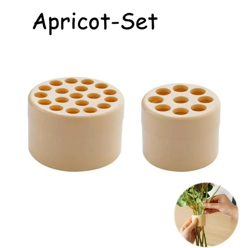 Support De Tige De Fleur En Spirale Ikebana,Transparent,Bricolage,Accessoire D'art Floral,Bague De Support De Vase,Fête De Mariage - Type Apricot-Set-2set