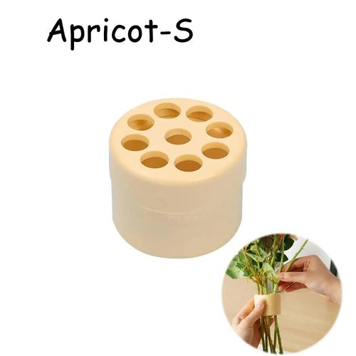 Support De Tige De Fleur En Spirale Ikebana,Transparent,Bricolage,Accessoire D'art Floral,Bague De Support De Vase,Fête De Mariage - Type Apricot-S-6set