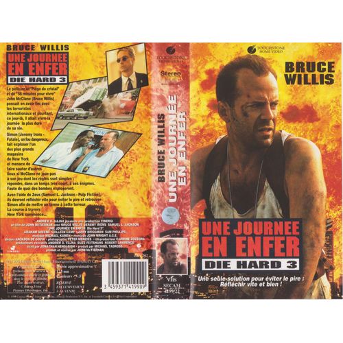 Die Hard 3 Une Journee En Enfer - De John Mctiernan, Bruce Willis - 117 Mn