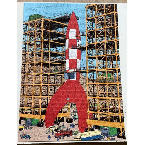 Puzzle Tintin 1000 pièces Objectif Lune