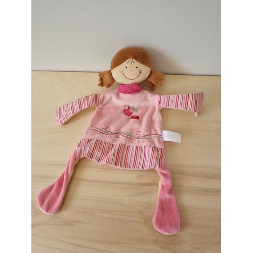 Doudou Fille Rose Coccinnelle Esprit