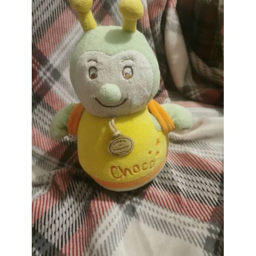 Doudou Culbuto Escargot Verte Jaune Orange Grelot Choco Doudou Et Compagnie