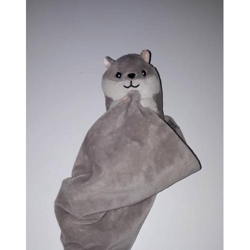 Doudou Peluche Hamster Gris Zeeman