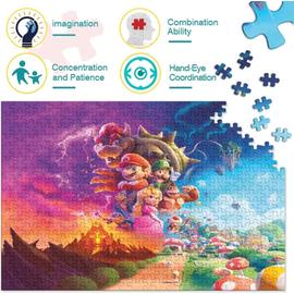 Super Mario Puzzle pour Adulte 500 Pièces, Dessin animé Casse-Tête