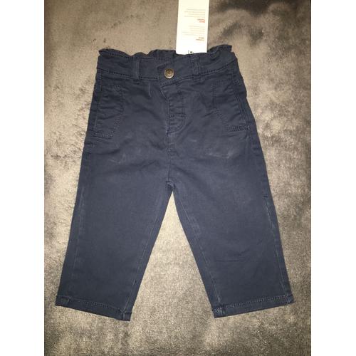 Pantalon Bleu Marine 9 Mois