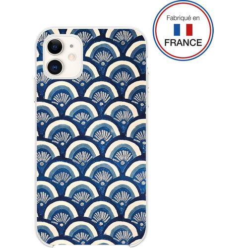 Coque Résine Iphone Xr / 11 Ecailles Bleues - Fabriquée En France Bigben