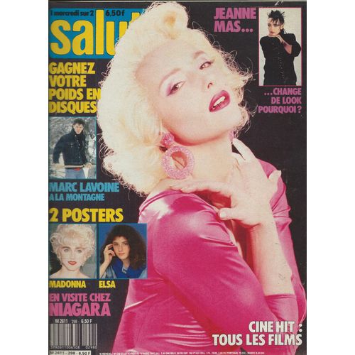 Salut 25/02/1987 Jeanne Mas, Marc Lavoine, Madonna, Elsa, Niagara, Marianne Basler, Cris Campion, Carmel, Jean-Pierre Mader, Murray Head, Gold, Nouvelles Creatures, Harrison Ford, Bowie, Guy Marchand