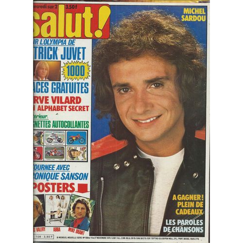 Salut 14/11/1979 Sardou, Patrick Juvet, Tozzi, Dalida, Barbra Streisand, Cabrel & Balavoine, Cleyderman, Supertramp, Sanson, Village People, Sardou, Ottawan, Abba, Sheller, Nicoletta, Lara, Hernandez