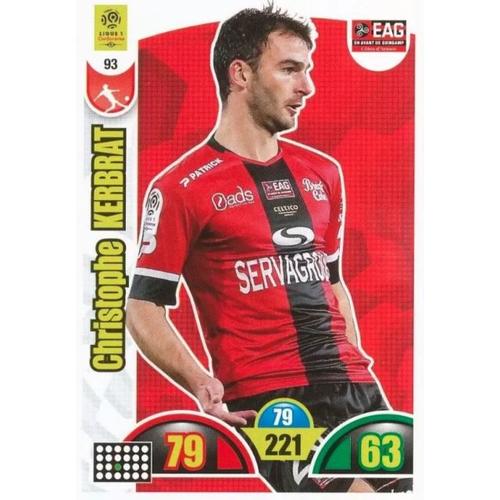 93 Christophe Kerbrat - En Avant De Guingamp - Panini Adrenalyn Xl Ligue 1 - 2018-2019 Carte Football