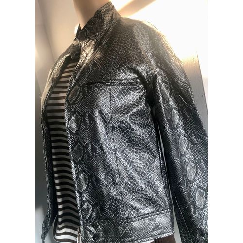 Veste Simili Cuir Reptile Taille S