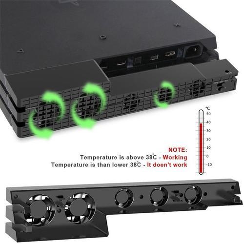 Convient Pour Ventilateur Externe Super Turbo Avec Câble Usb Pour Console Playstation 4 Pro 5 Pièces