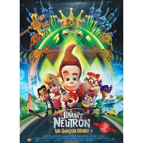 Jimmy Neutron, Un Garçon Génial - Affiche Originale De Cinéma - Format 40x60 Cm - Un Film De John A. Davis Avec Les Voix De Debi Derryberry, Megan Cavanagh, Mark Decarlo, Jeffrey Garcia - Année 2001