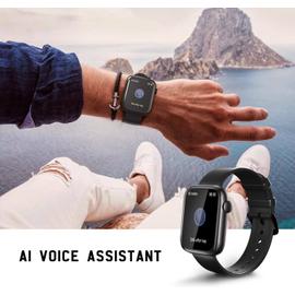 Montre Connectée Femme avec Appel Bluetooth, Smartwatch avec Etanche IP68  110+ Modes Sportifs Podomètre, Moniteur de Sommeil Cardiofréquencemètre,  Montre Intelligente pour Android iOS, Rose