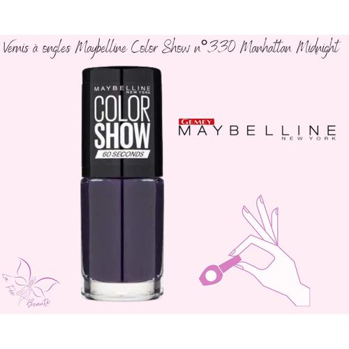 Vernis À Ongles Maybelline Color Show N°330 Manhattan Midnight 