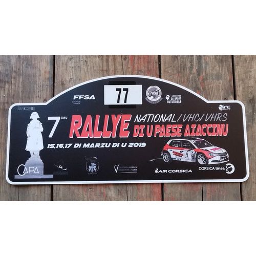 Plaque De Rallye Corse Renault 2019
