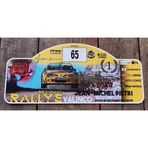Plaque De Rallye Corse Valinco Renault Megane 2019