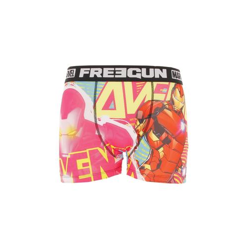 Sous Vêtement Boxer Freegun Boxer Homme En Microfibre Rouge