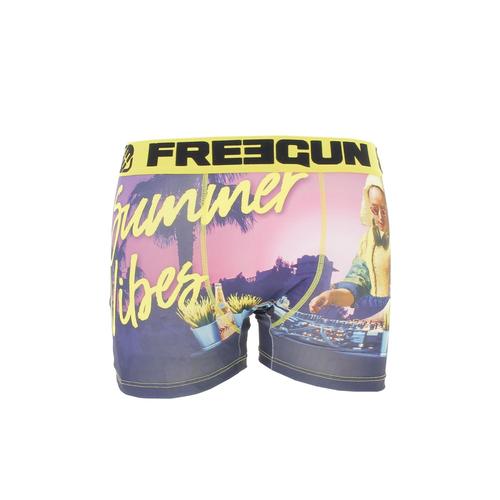 Sous V?Tement Boxer Freegun Boxer Homme En Microfibre Jaune