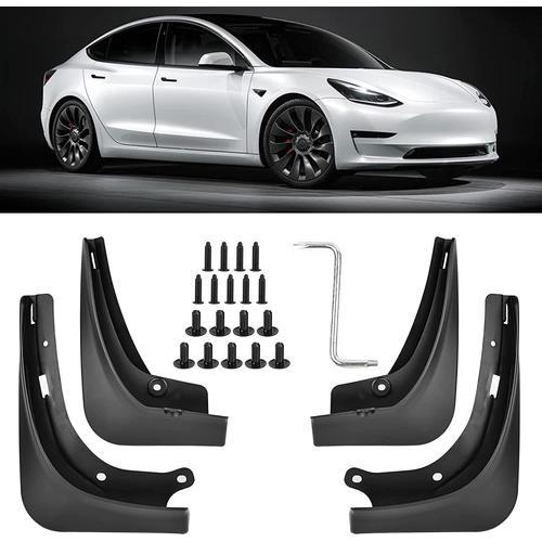 Lot de 4 bavettes garde-boue avant et arrière pour Tesla Model 3