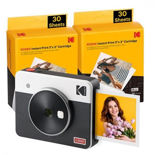 Kodak Mini Shot 3 Retro Appareil Photo Instantané Argentique avec Imprimante Photo Portable Intégrée