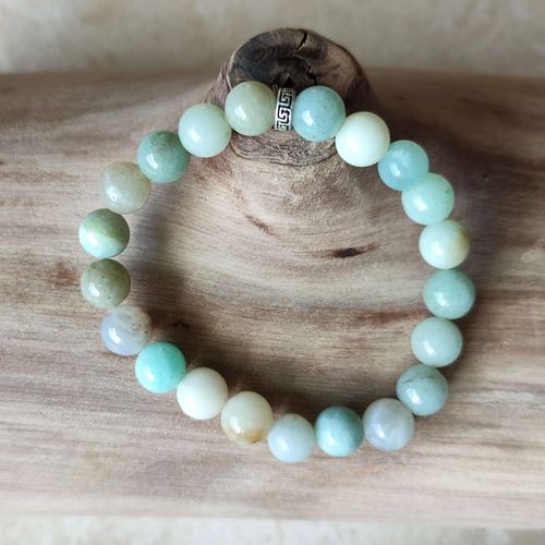 Bracelet Pierres Naturelles - Amazonite - Fabriqué En France
