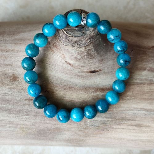 Bracelet Pierres Naturelles - Apatite - Fabriqué En France