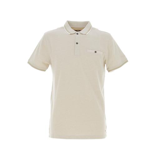 Polo Manches Courtes Petrol Industries Men Polo Short Sleeve Beige