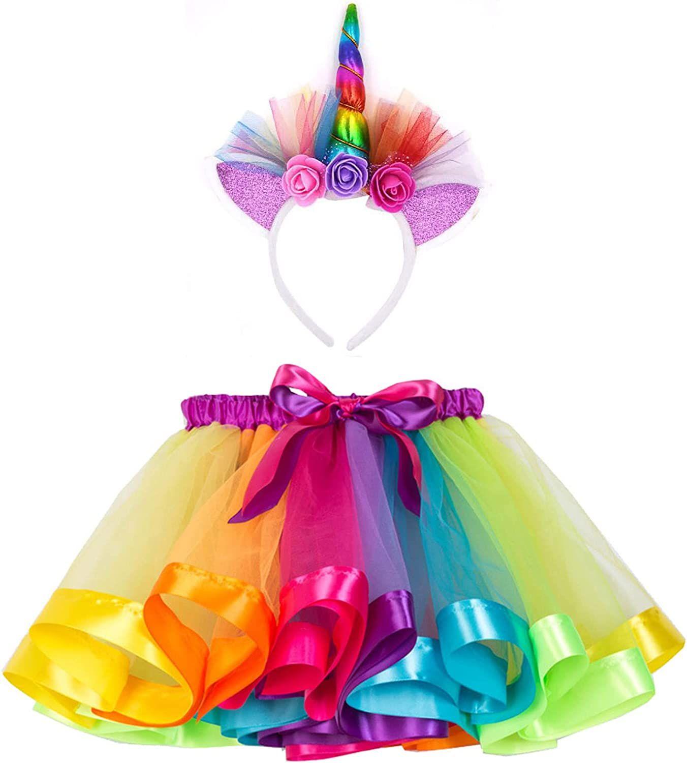 Costume de licorne arc-en-ciel pour filles, tenue de princesse pour  Halloween, carnaval, fête d'anniversaire, Cosplay