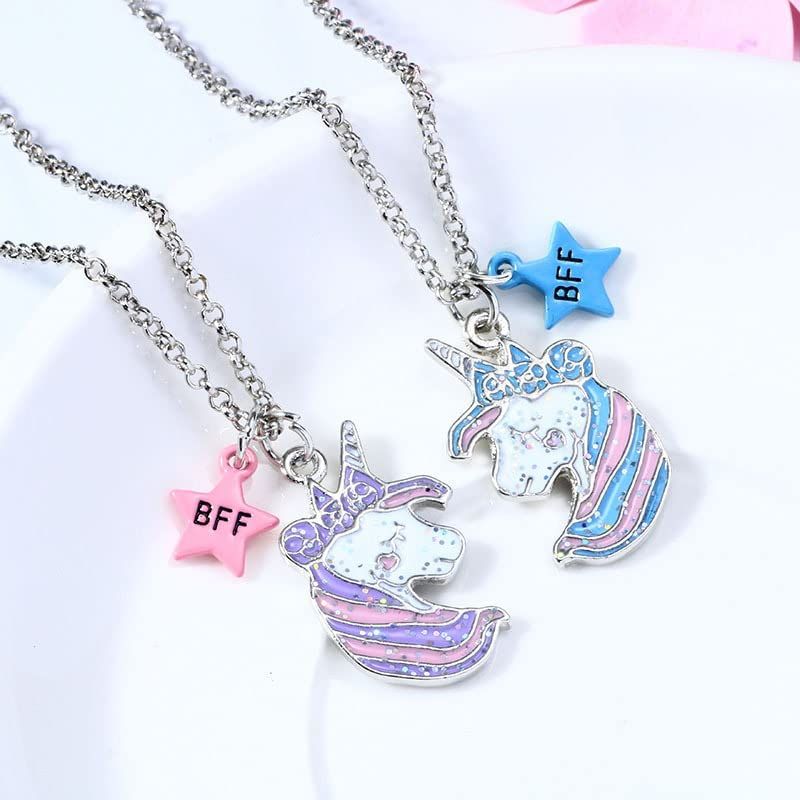 Collier best friends pour des amis avec une licorne