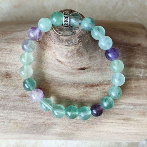 Bracelet Pierres Naturelles - Fluorite - Fabriqué En France