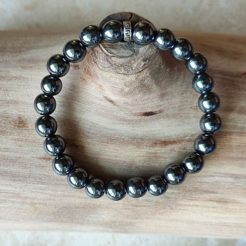 Bracelet Pierres Naturelles - Hématite - Fabriqué En France