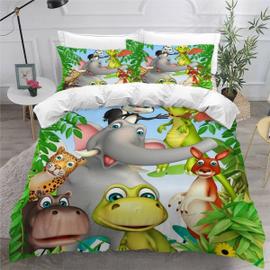 ToonTechnology Animaux De La For t Housse de Couette 140x200